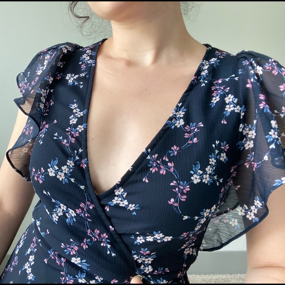 DREW Floral True Wrap Maxi Dress - Picture 3 of 4